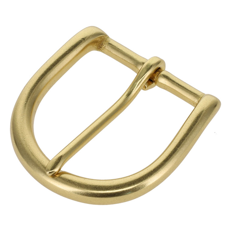 216 Natural Brass, Heel Bar Buckle, Solid Brass-LL, Multiple Sizes