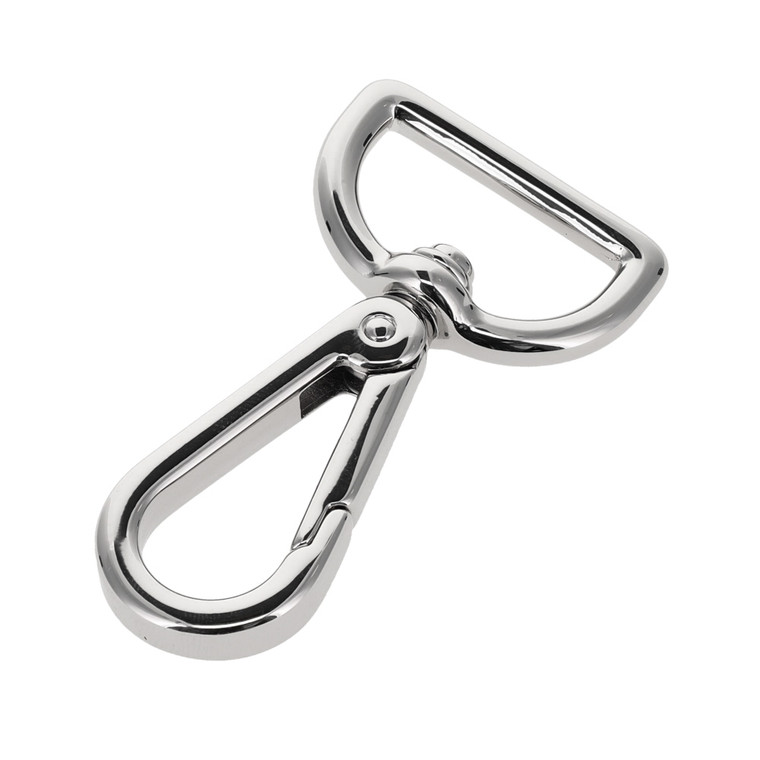 4005N Nickel Plate, Swivel Lever Snap, Solid Brass-LL, Multiple Sizes