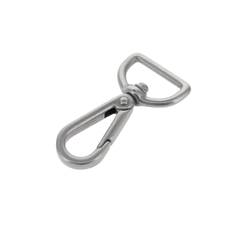 4000N Nickel Matte, Swivel Lever Snap, Solid Brass-LL, Multiple Sizes