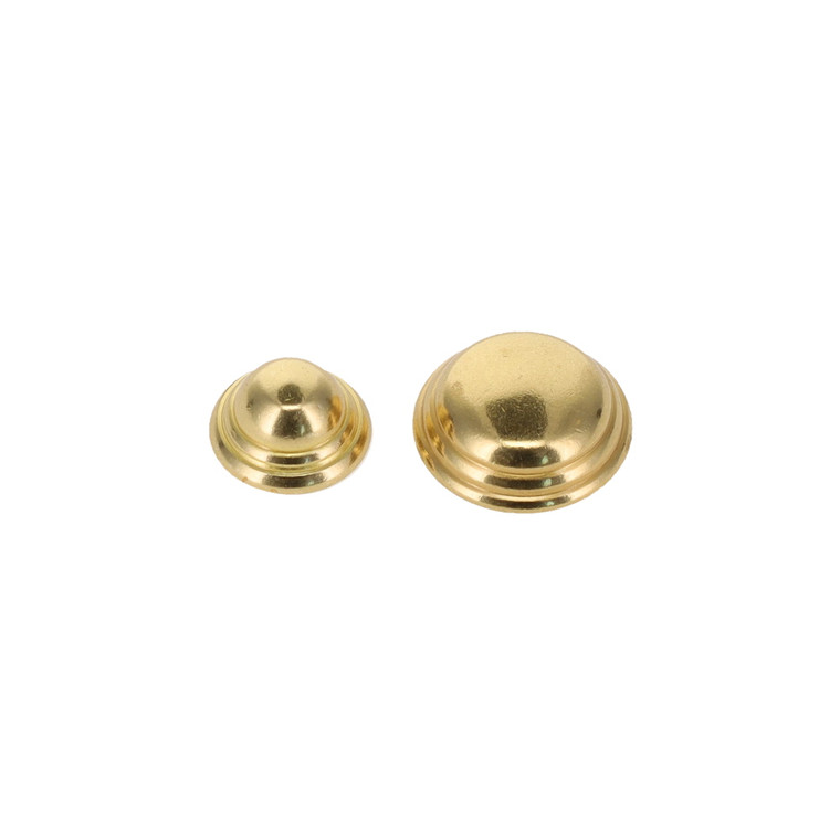 J35 Natural Brass, Foot/Stud, Solid Brass-LL, Multiple Sizes ***Requires the back post B-1414, sold separately***