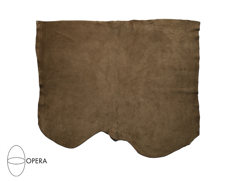Opera Suede Leather, Lead Gray (312)