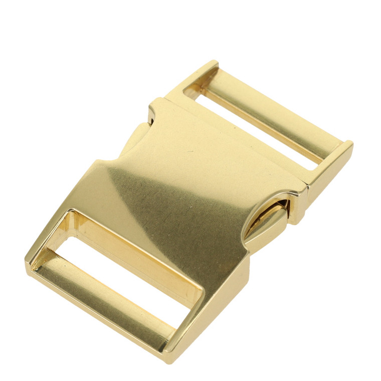 B9685 Natural Brass Plated, Side Release Buckle, Zinc