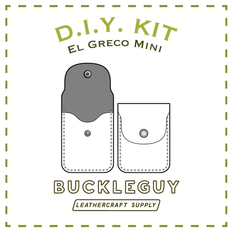 Danesh, El Greco Mini, Card Snap Wallet Leather Pattern