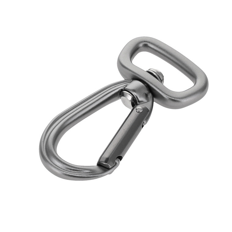 C5830 Gun Metal, Non Lock Swivel Carabiner, Aluminum