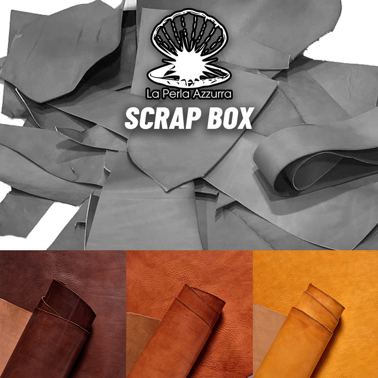 La Perla Veg Tan Leather Scrap Missouri, Dark Brown, Medium Brown, Light Brown