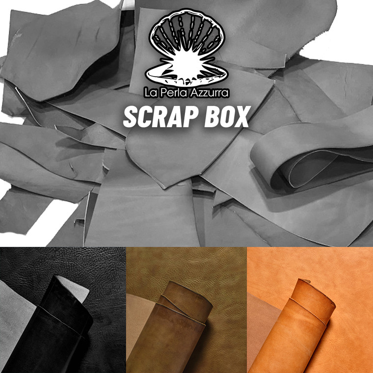 La Perla Azzura Leather Scrap Missouri Black, Olive, Natural