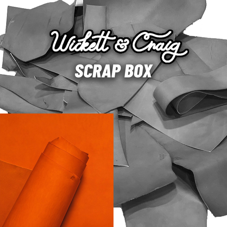 Wickett & Craig Veg Tan Leather Scrap English Bridle Carrot