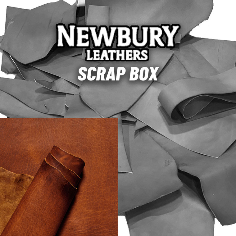 Newbury Leathers American Bison Leather Scrap, Peanut