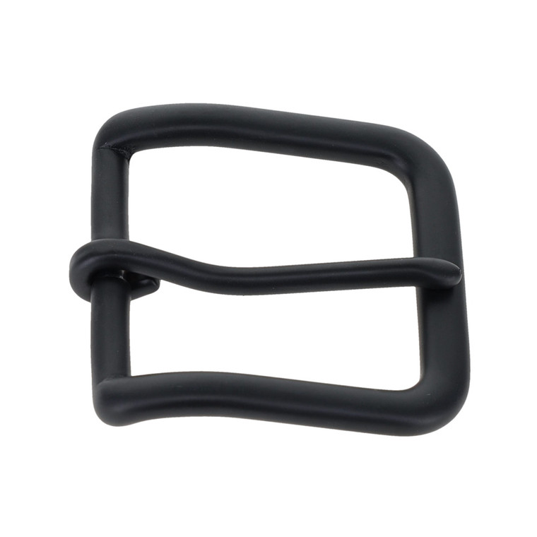 B1110  1 1/2" PVD Black Matte, Heel Bar Buckle, Solid Brass-LL
