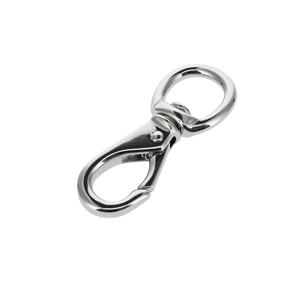 231 1/2" Nickel Plate, Swivel Lever Snap, Solid Brass