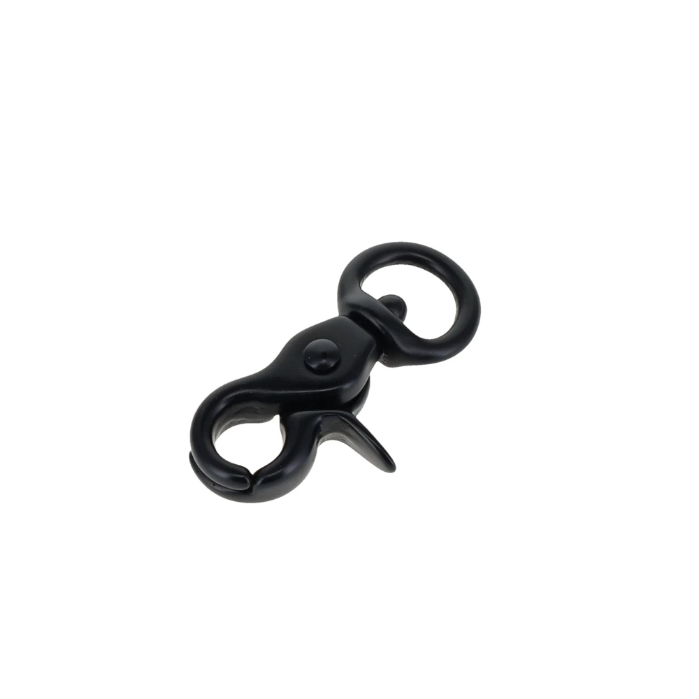 3012A 3/8" PVD Black Matte, Extra Mini Swivel Trigger Snap, Solid Brass-LL