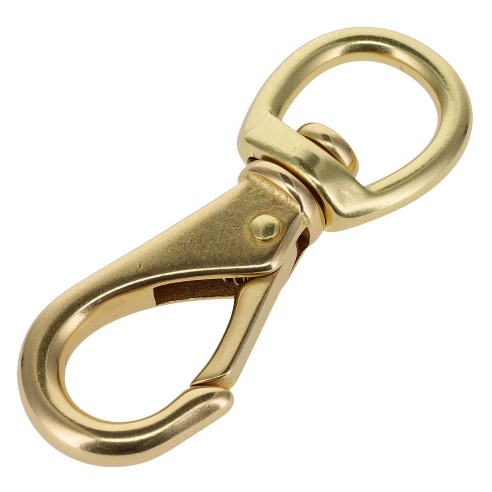 251 5/8" Natural Brass, Swivel Lever Snap, Solid Brass-LL