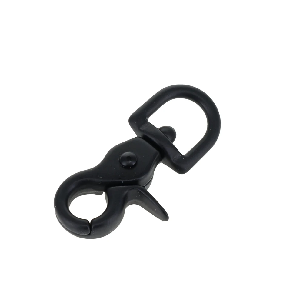 3008A 7/16" PVD Black Matte, Mini Swivel Trigger Snap, Solid Brass-LL
