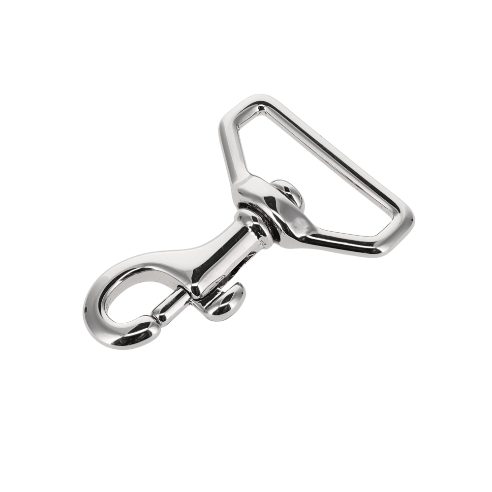 59 1" Nickel Plate, Swivel Bolt Snap, Solid Brass-LL