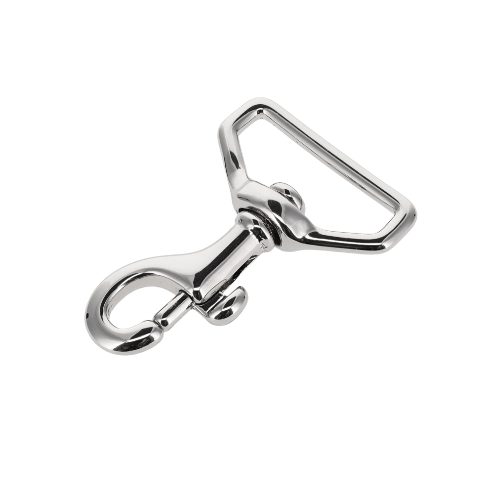 59 1" Nickel Plate, Swivel Bolt Snap, Solid Brass-LL