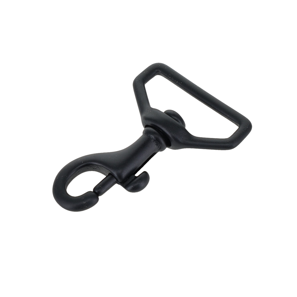 59 1" PVD Black Matte, Swivel Bolt Snap, Solid Brass-LL