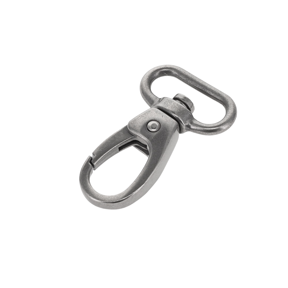 C6099 Nickel Matte, Swivel Lever Snap, Solid Zinc, Multiple Sizes