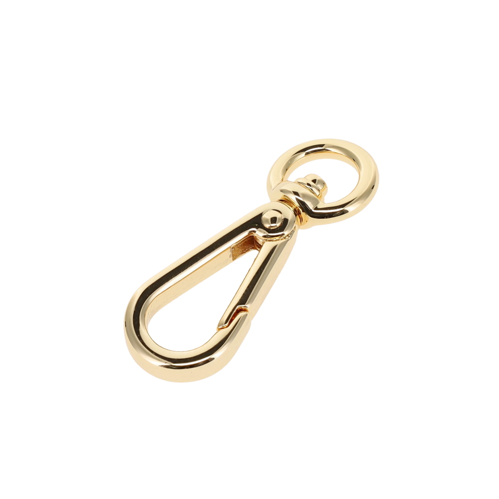 4000N 3/8" Gold Plate, Swivel Lever Snap, Solid Brass-LL