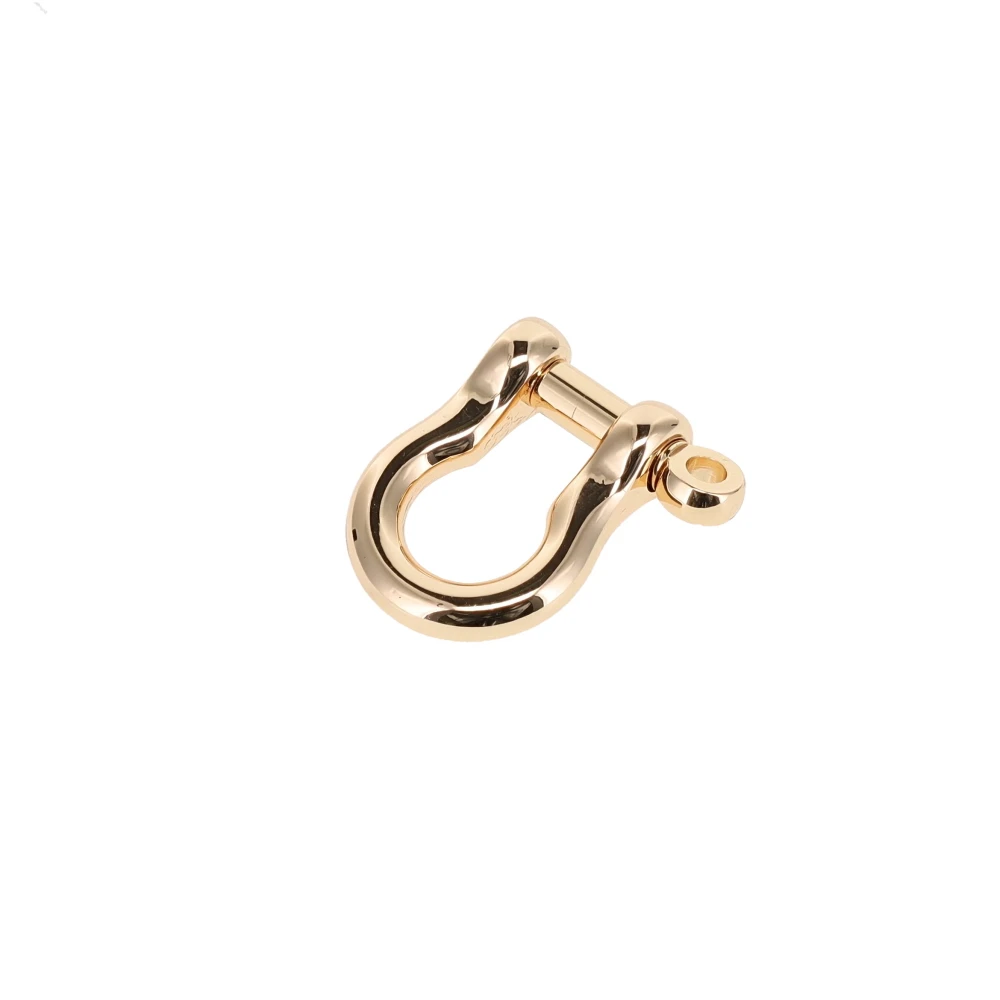 B7485 1/4" Gold Plate, Shackle w/ Screw Pin, Solid Brass-LL