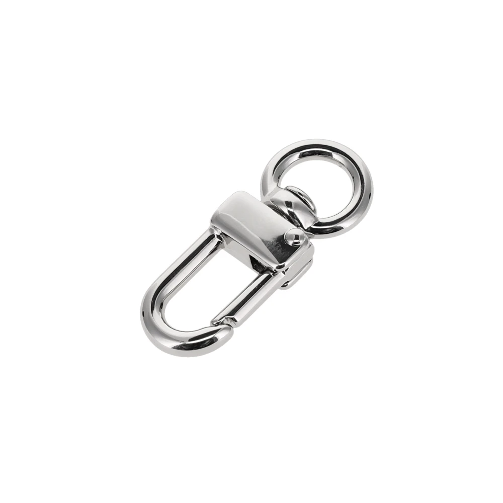 511 3/8" Nickel Plate, Swivel Lever Snap, Solid Brass-LL