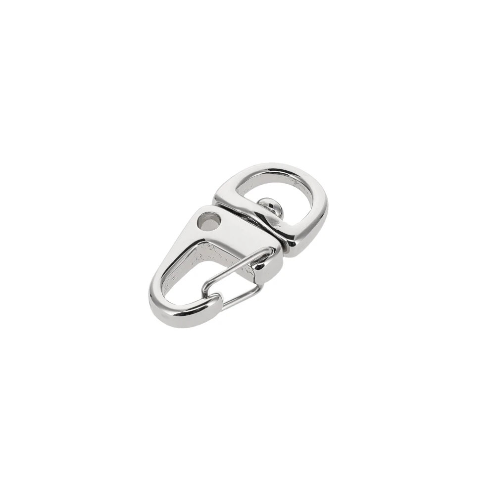 C5241 3/8" Nickel Plate, Swivel Lever Snap, Round Base, Solid Brass-LL