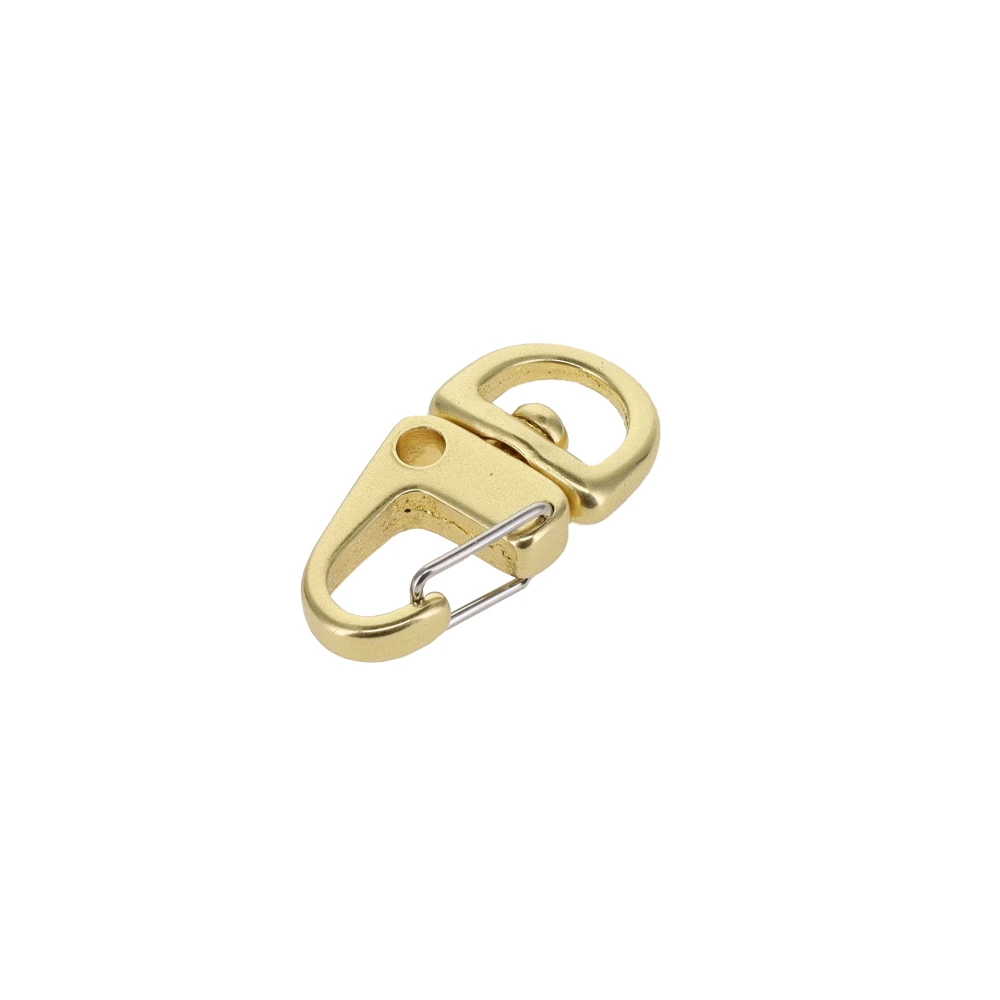 C5241 3/8" Natural Brass, Swivel Lever Snap, Round Base, Solid Brass-LL