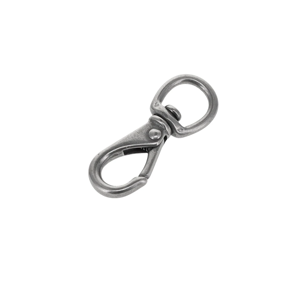 221 3/8" Nickel Matte, Mini Swivel Lever Snap, Solid Brass-LL