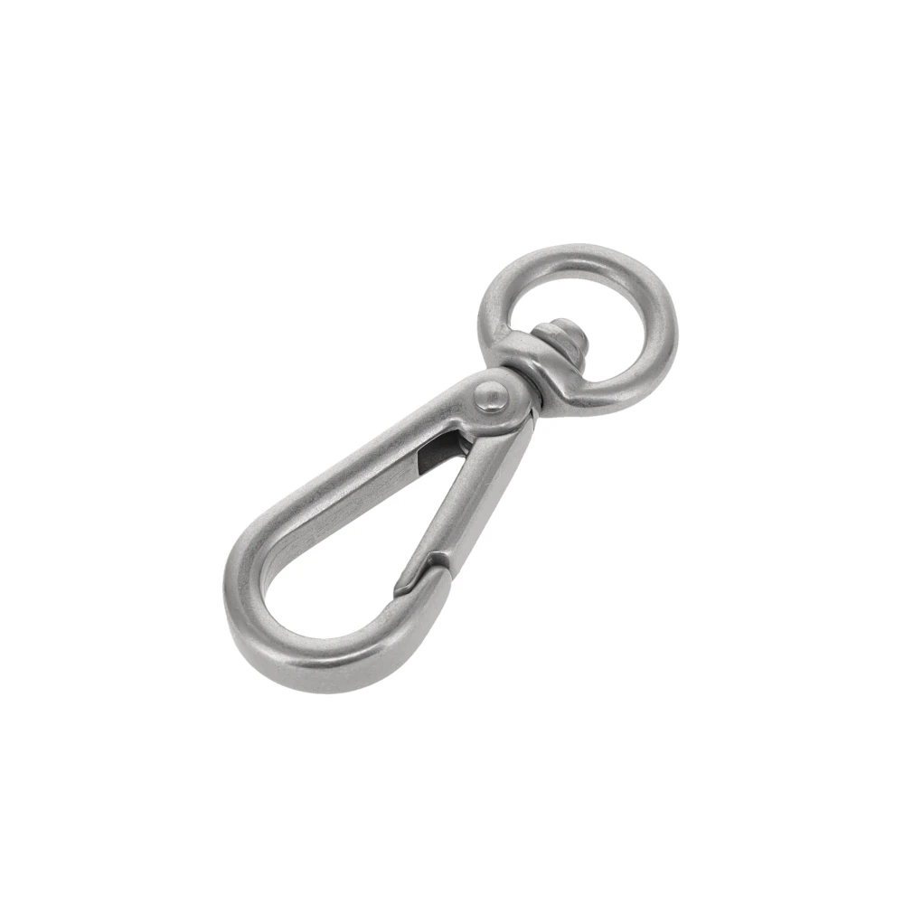 4000N 3/8" Nickel Matte, Swivel Lever Snap, Solid Brass