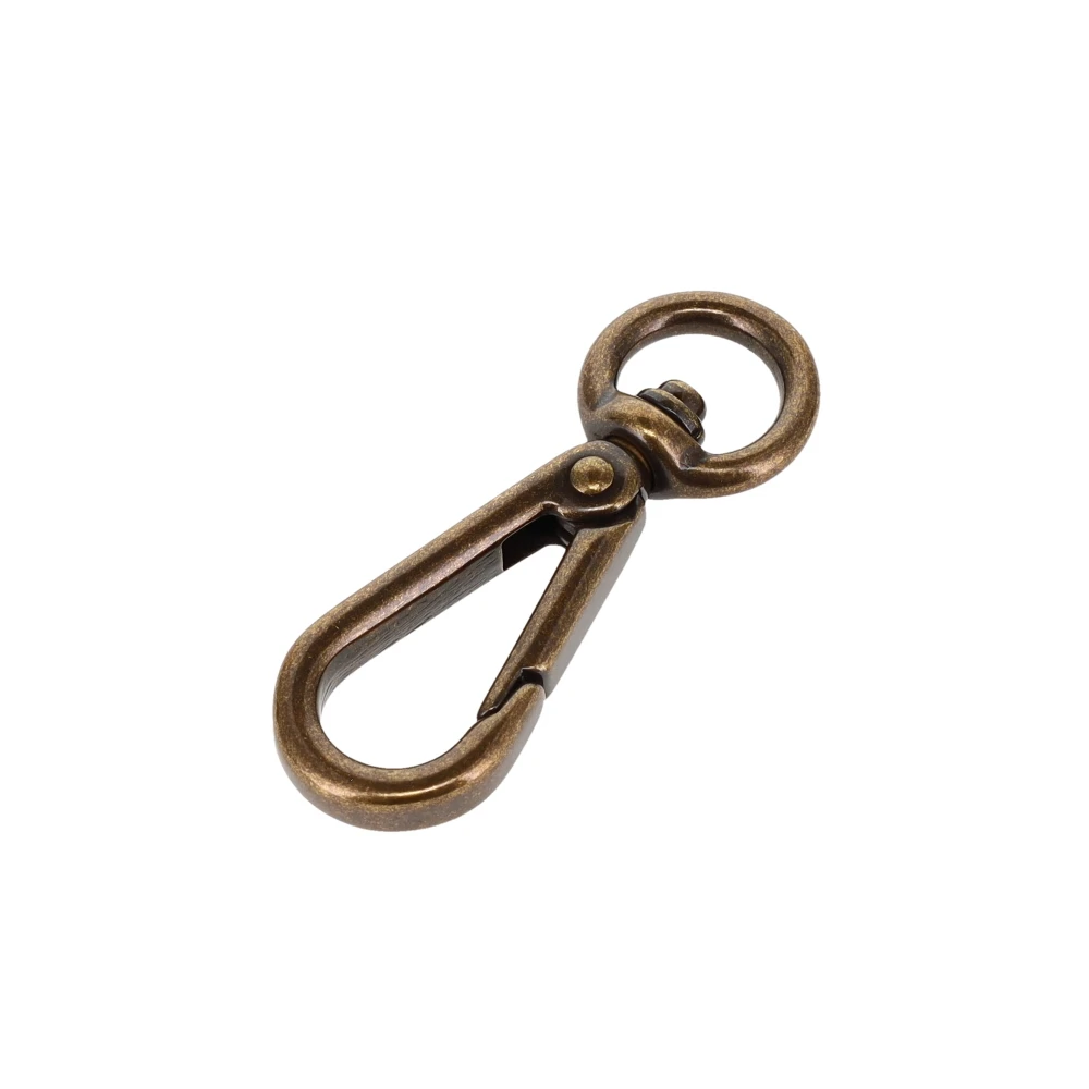 4000N 3/8" Antique Brass, Swivel Lever Snap, Solid Brass