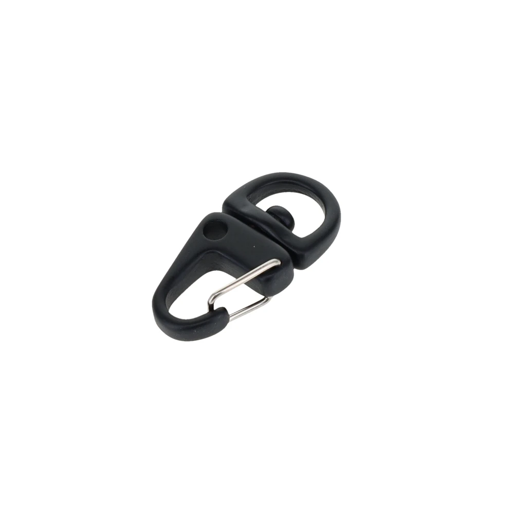 C5241 3/8" PVD Black Matte, Swivel Lever Snap, Round Base, Solid Brass-LL