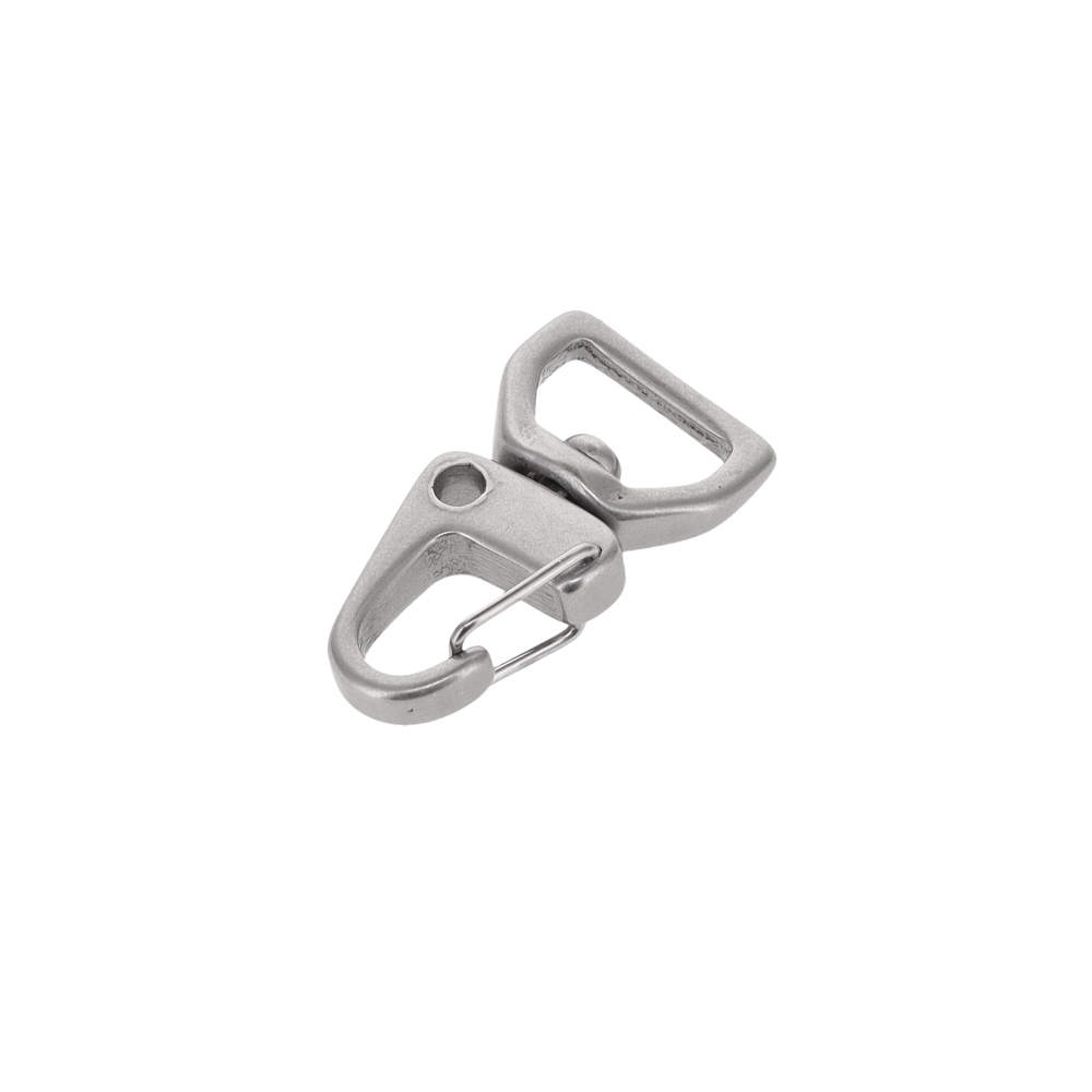 C5240 1/2" Nickel Matte, Swivel Lever Snap, Flat Base, Solid Brass-LL