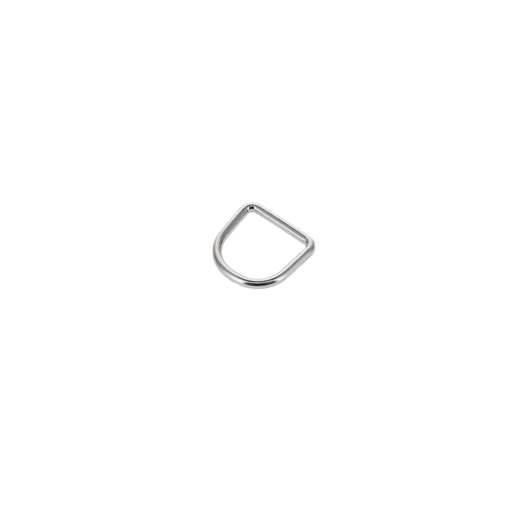 B9118 10mm Nickel Plate, D-ring, Solid Zinc