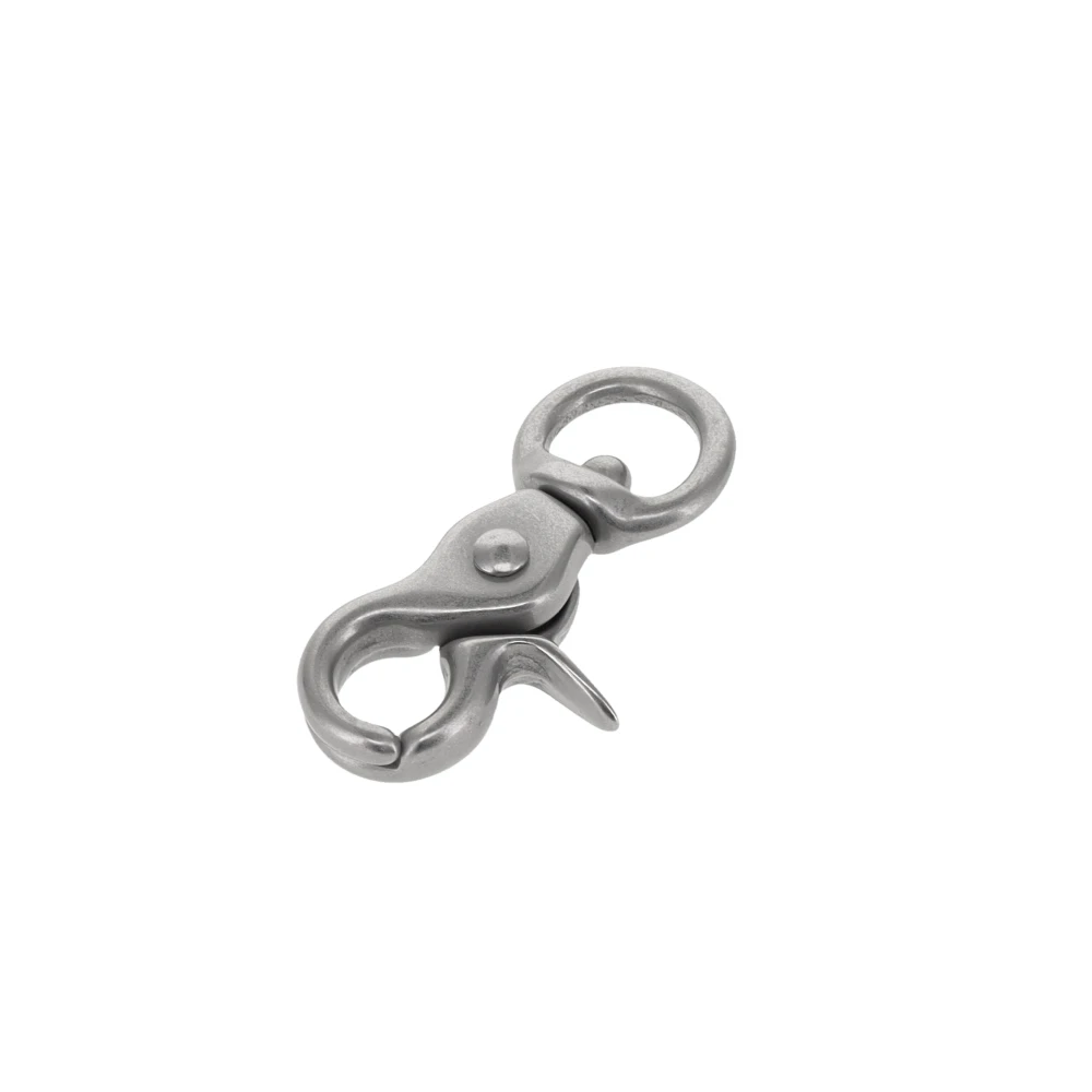 3012A 3/8" Nickel Matte, Extra Mini Swivel Trigger Snap, Solid Brass-LL
