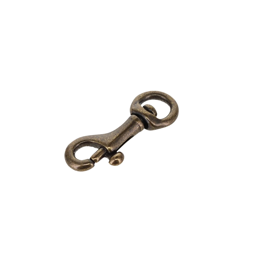 45 1/4" Antique Brass, Swivel Bolt Snap, Solid Brass-LL
