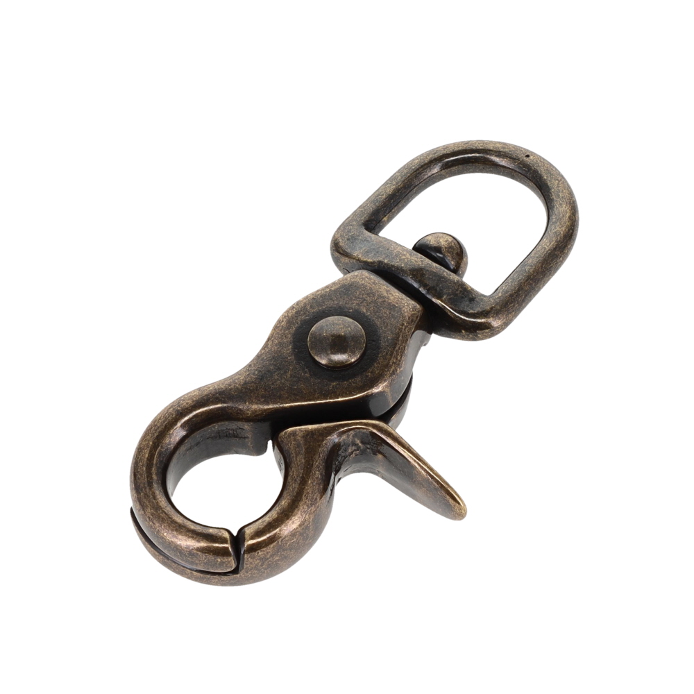 3002A 1/2" Antique Brass, Swivel Trigger Snap, Solid Brass-LL