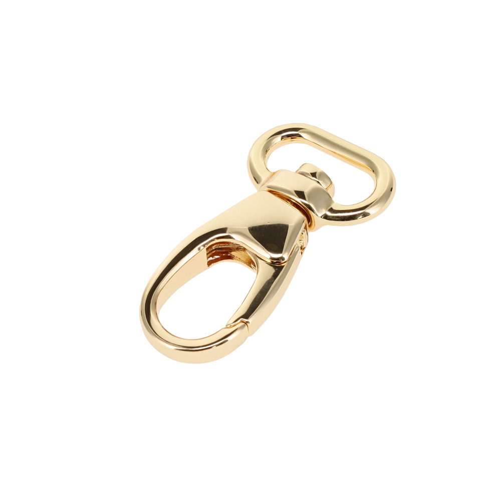 C6099 5/8" Gold Plated, Swivel Lever Snap, Solid Zinc