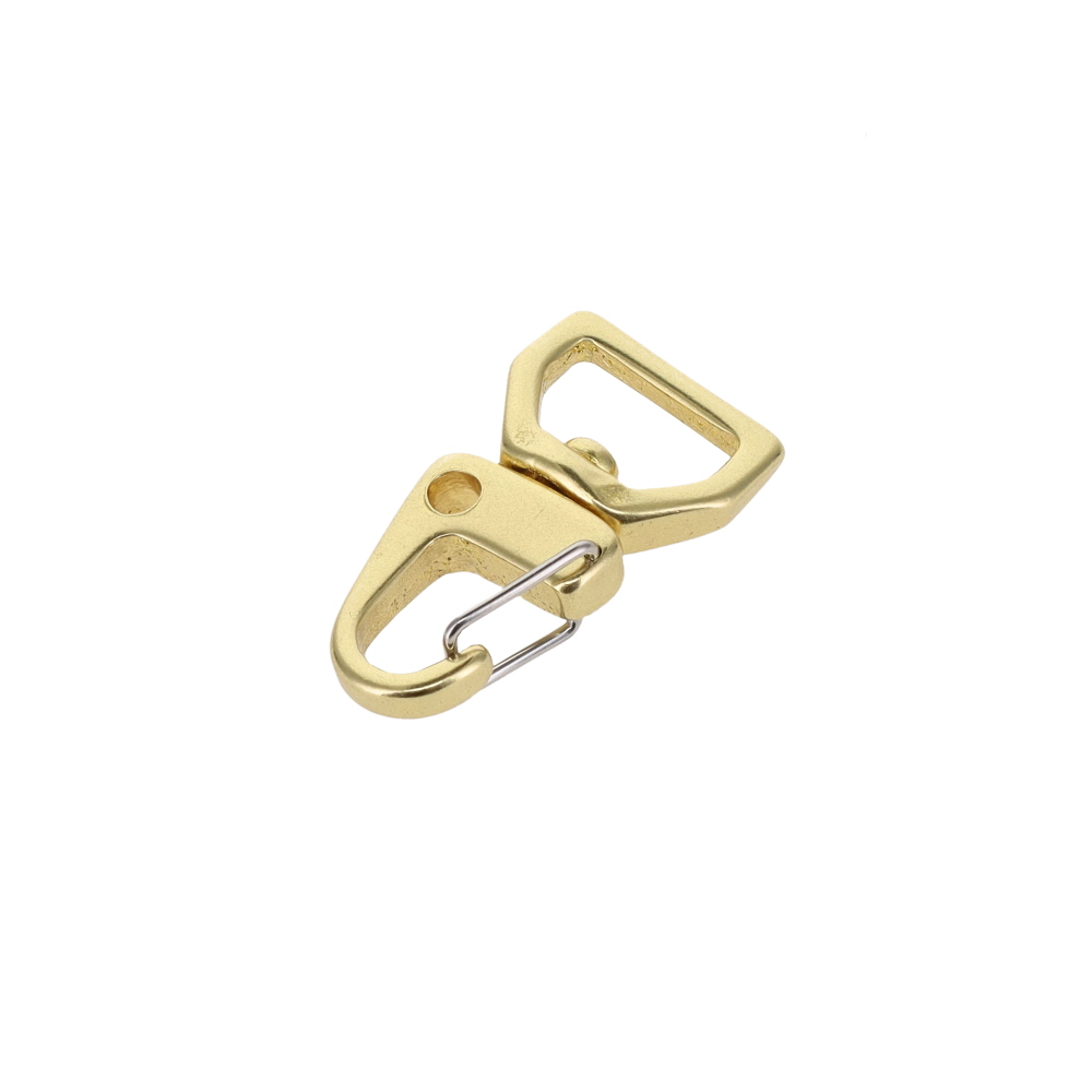 C5240 1/2" Natural Brass, Swivel Lever Snap, Flat Base, Solid Brass-LL