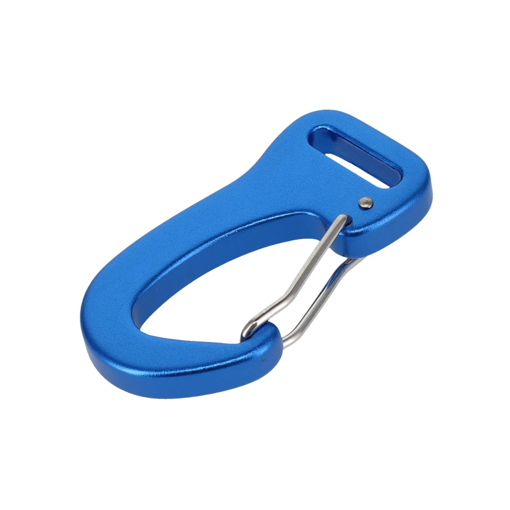 C5860 Blue, Wiregate Lever Snap Carabiner, Aluminum