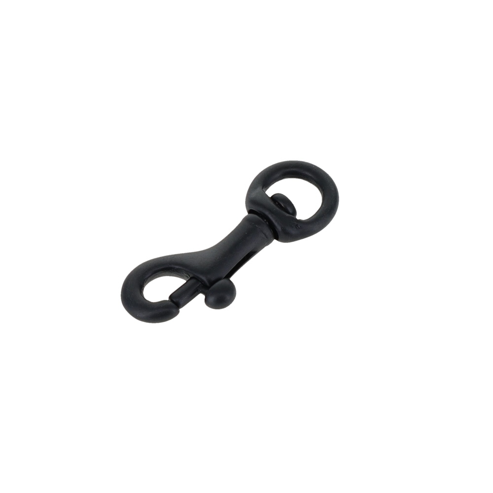 45 1/4" PVD Black Matte, Swivel Bolt Snap, Solid Brass-LL
