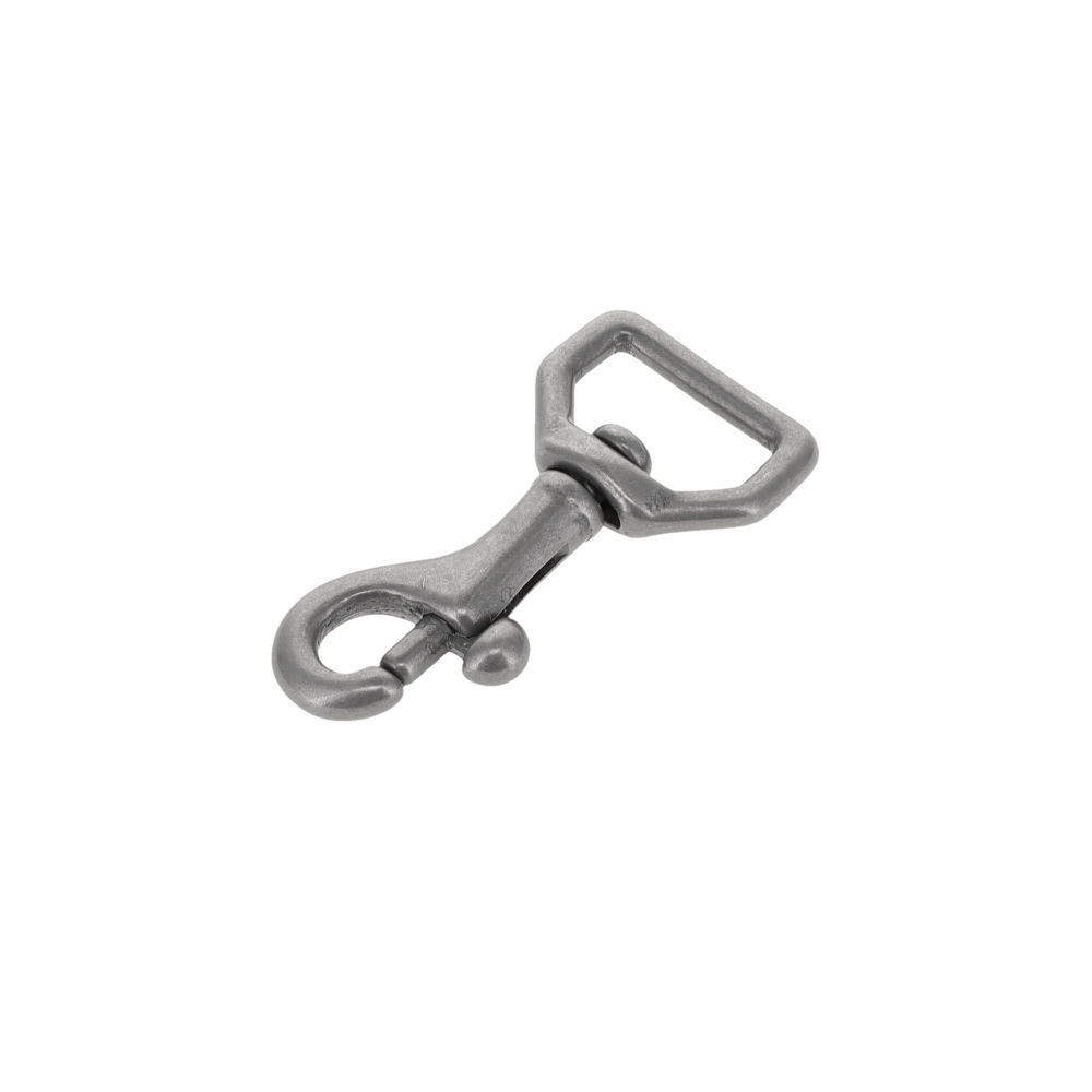 45 1/2" Nickel Matte, Swivel Bolt Snap, Solid Brass-LL