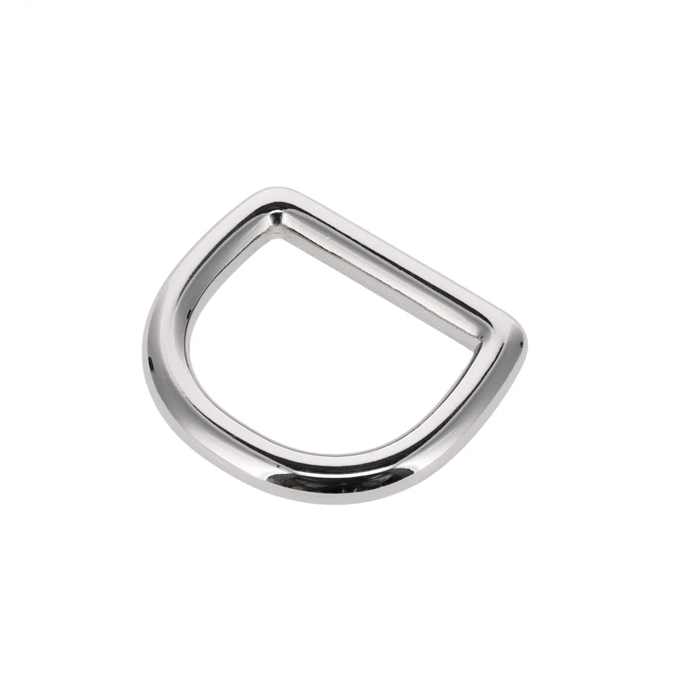 B6854 1" Nickel Plate, D-Ring, Solid Brass-LL