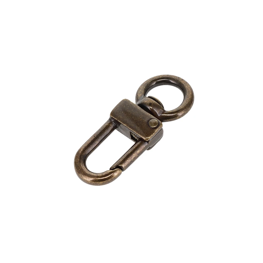 511 3/8" Antique Brass, Swivel Lever Snap, Solid Brass-LL