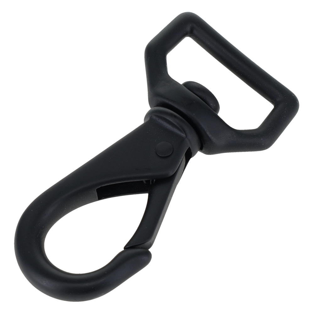 250 1" PVD Black Matte, Swivel Lever Snap, Solid Brass-LL