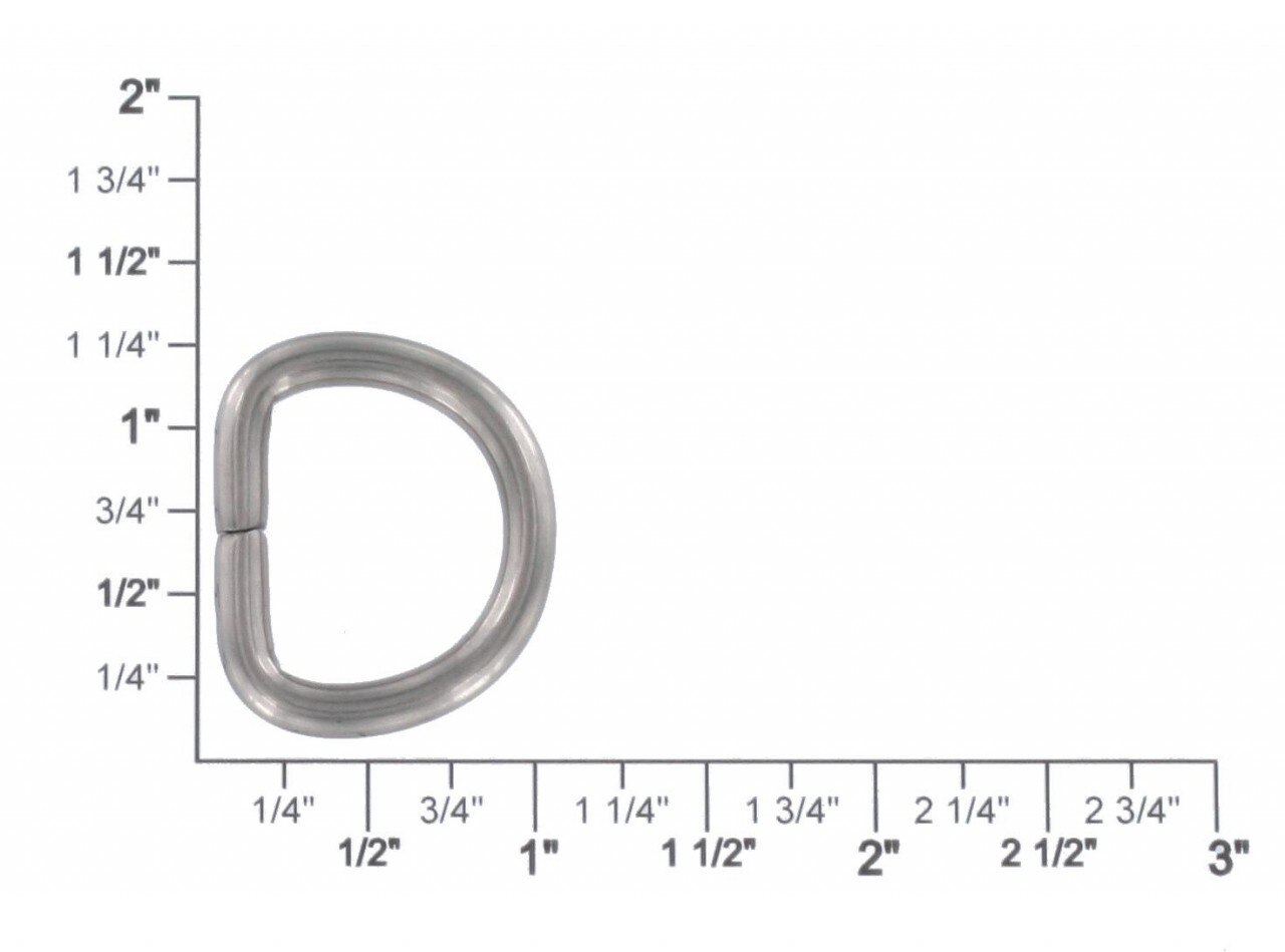Wire Formed D-Ring, Purse Supplies, Handbag Supplies, Buckle Guy