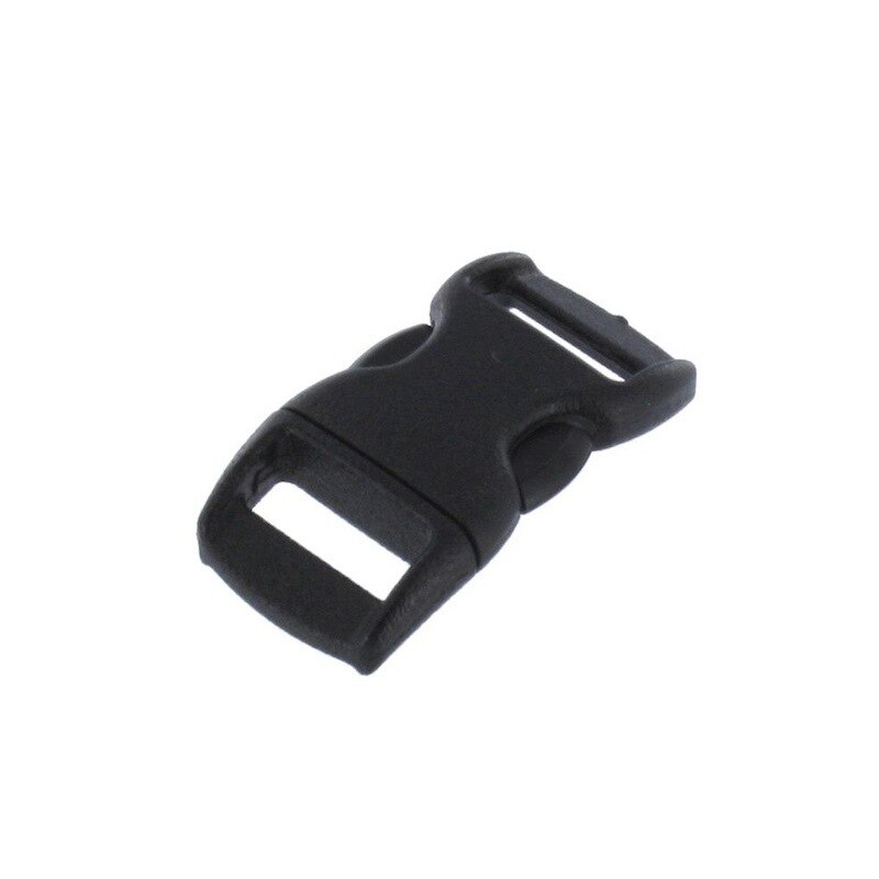 1 Inch Plastic Side Release Buckle Single Adjust Black - Strapworks