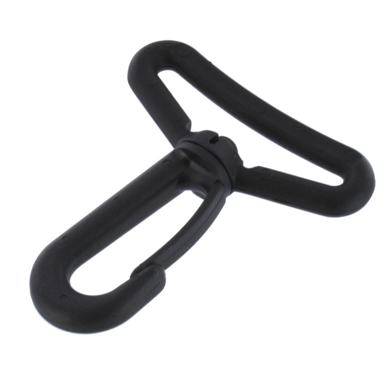 1 Inch Plastic Swivel Snap Hooks - Black Heavy Duty Swivel Clip Lobster  Clasps - 25 Pack