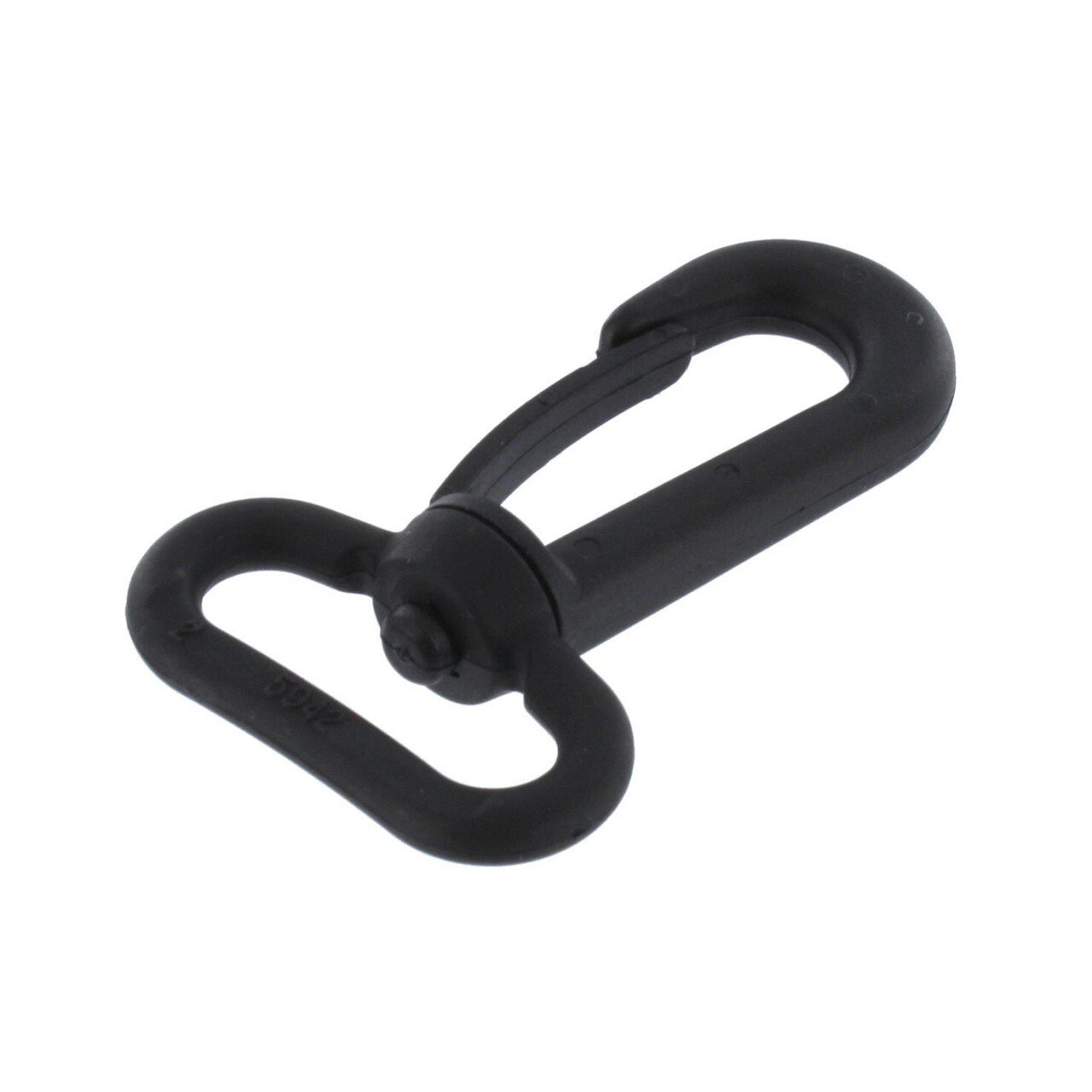 1 1/2 Inch Plastic Swivel Snap Hook Black - Strapworks