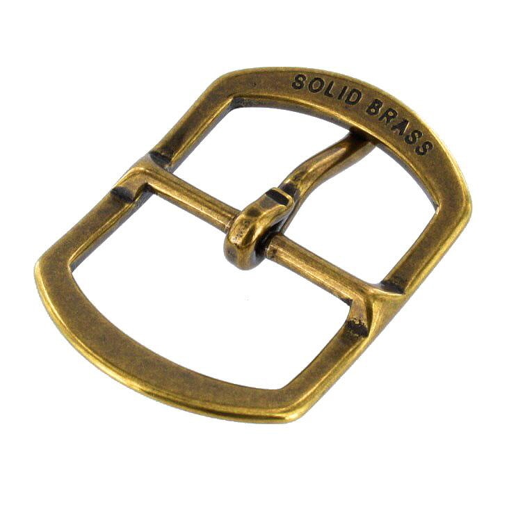 Buckleguy Solid Brass Center Bar Buckle for Leather, Belt Buckles, Dog Collars, Handbags & Accessories | Black Matte (PVD) | 3/4 inch (1210-0M-PVDBM-LL)