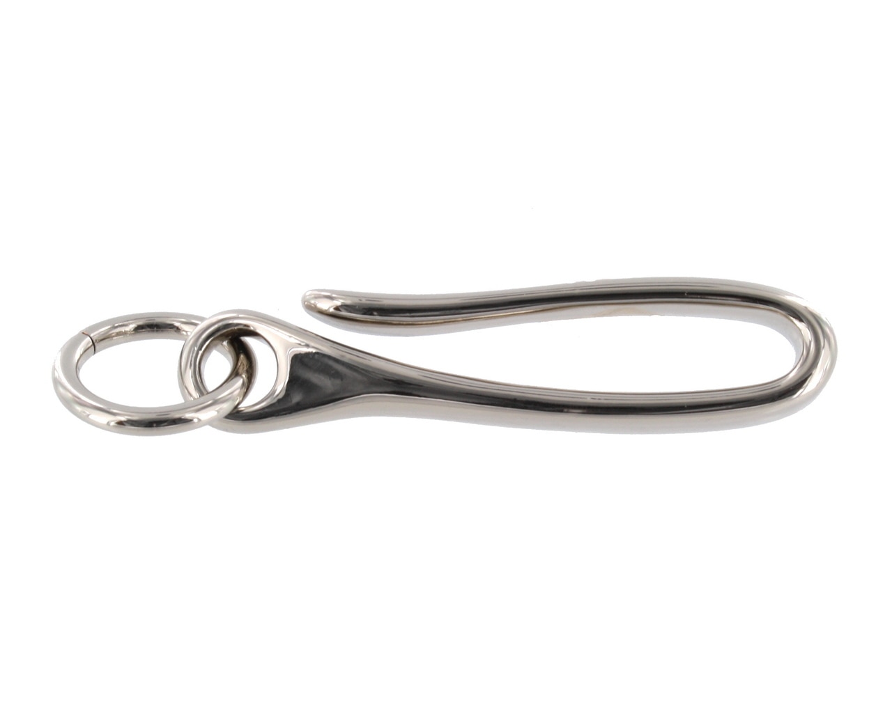 SanFilippoLeather Mens Hook Key Chain / Brass or Nickel Hook / Fish Hook / Key Ring / Belt Hook / Metal Key Chain / Gold Silver Key Chain / Mens Style Fashion