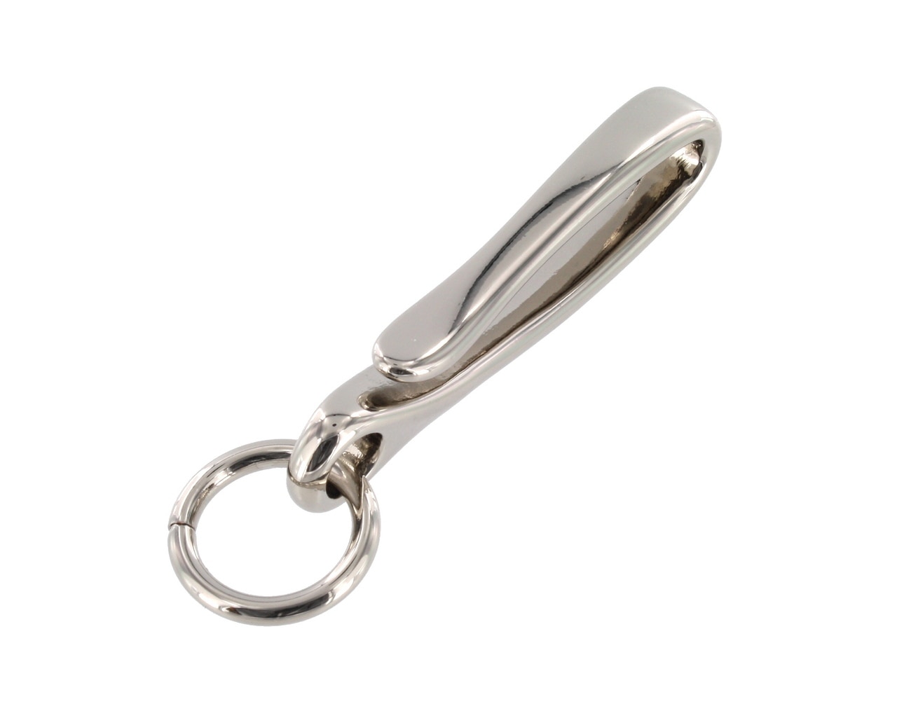 Buckleguy B7498 Nickel Plate, Fish Hook Key Chain, Solid Brass-LL